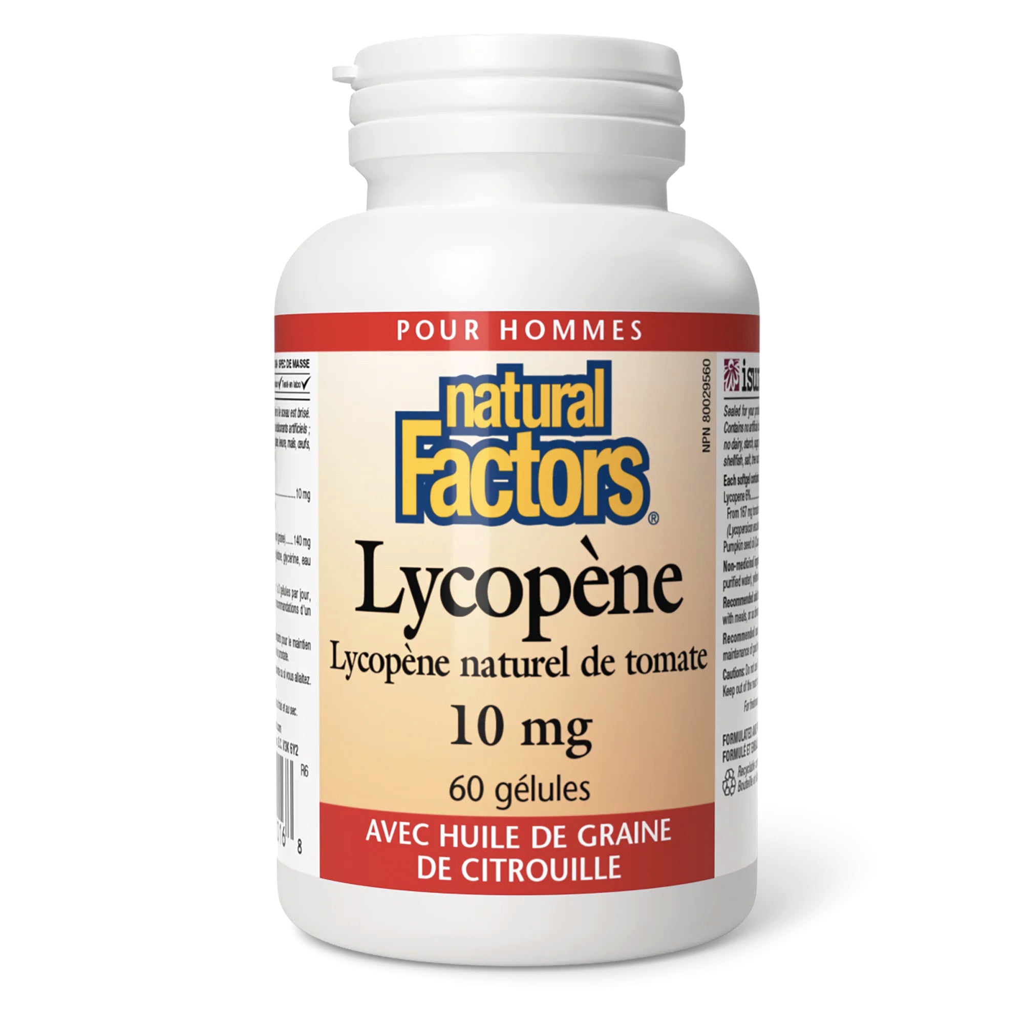 Lycopène - 10mg - Natural Factors - 60 gélules
